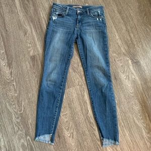 Joe’s raw hem skinny ankle jeans - size 26